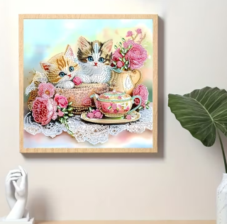 Preview: Diamond Painting Katzenbabys